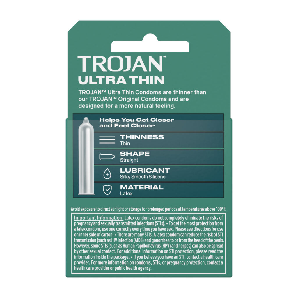 Trojan Sensitivity Ultra Thin Lubricated Condoms -...