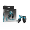 Eluxe Vibrating Clr Gem Bluombre Plug Md With Remote