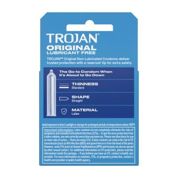 Trojan Enz Non-Lubricated Condoms - 3 Pack