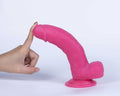 Get Lucky Real Skin Mr. Pink 7.5" Dual Layer Dildo