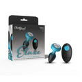 Eluxe Vibrating Clr Gem Bluombre Plug Sm With Remote