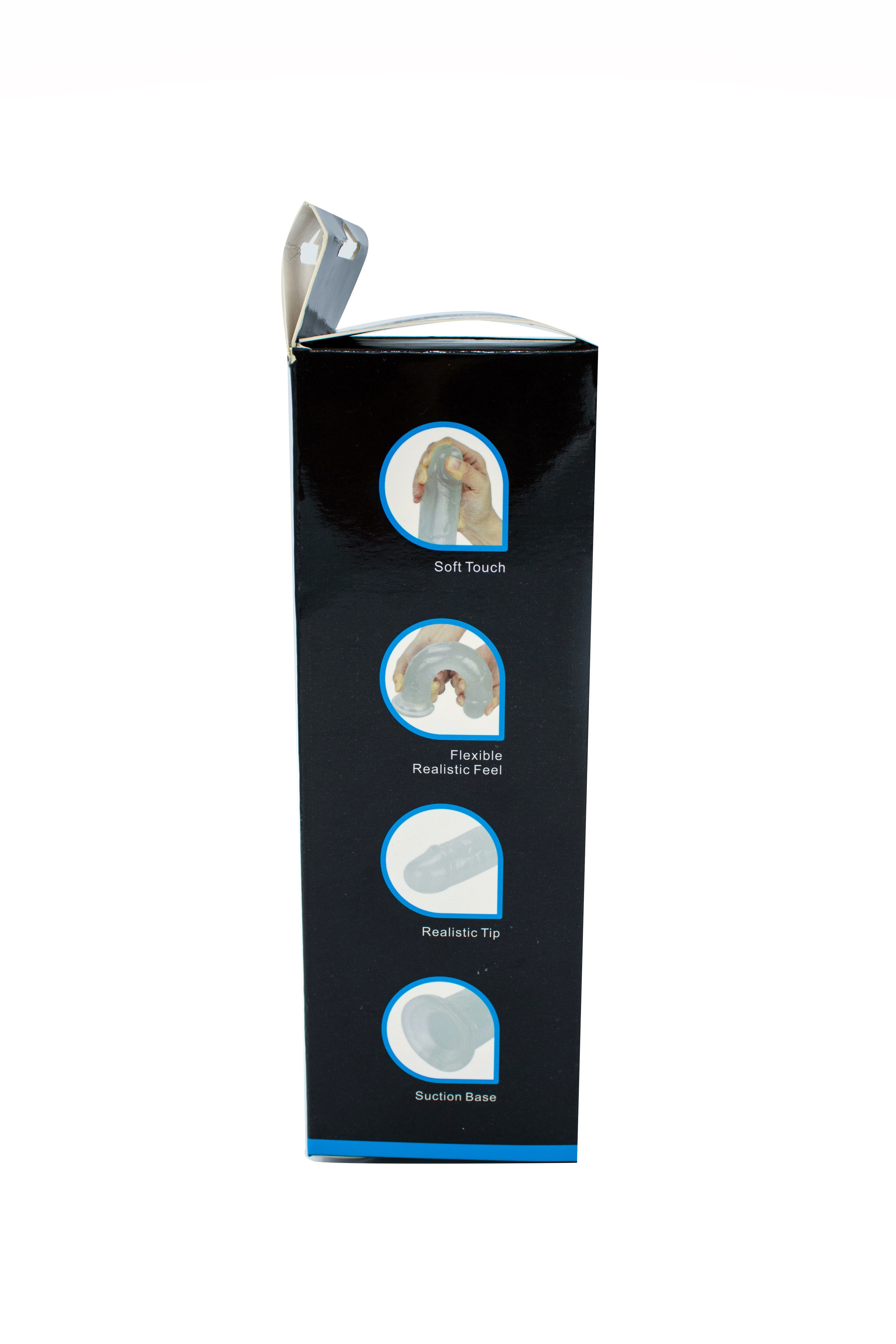 Get Lucky Glow-in-the-Dark Periwinkle Peen 8.5" Dildo