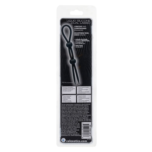 Alpha Liquid Silicone Dual Lasso - Black
