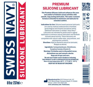 Swiss Navy Silicone Lube - 8 Fl. Oz.