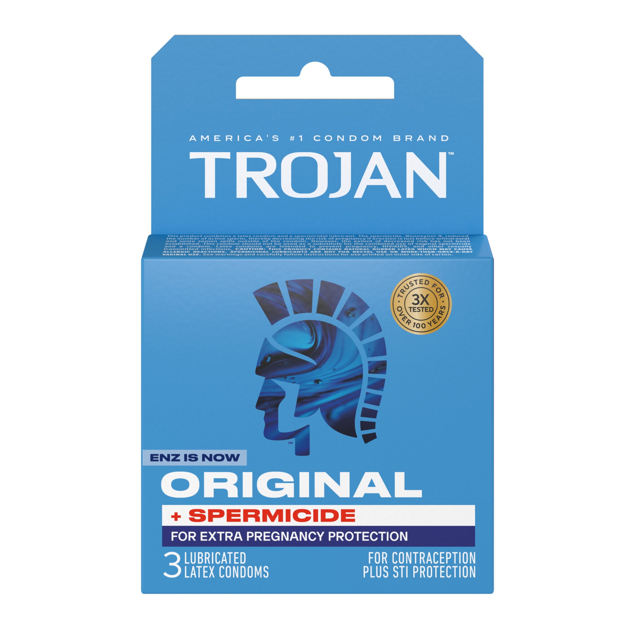 Trojan Enz Armor Spermicidal Lubricated Condoms -...